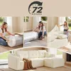 Modulární pohovka VASAGLE o šířce 244 cm, vakuově balená, Náhled obrázku produktu 4