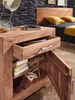 FineBuy Nachtkästchen Akazie Massivholz Stauraum – Produktbild-Vorschau 4