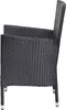 CASARIA® Gartenstühle 4er Set Polyrattan Stapelbar mit Produktbild-Vorschau 4