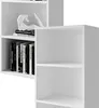 A white bookshelf with books and a decorative sculpture on one shelf. Anteprima dell’immagine prodotto