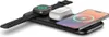 A Satechi wireless charging pad with an Apple Watch, AirPods case, and iPhone placed on it. Voir les images du produit