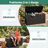KOMFOTTEU 380 L wetterfeste Auflagenbox, abschließbare Produktbild-Vorschau 2
