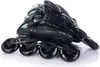 A pair of black and green inline skates are displayed on a white background. Podgląd zdjęcia produktu