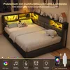 Letto imbottito INONEFT, divano letto 140x200 cm, letto Anteprima dell’immagine prodotto 6