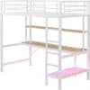Letto a soppalco Sweiko 90x200 cm, con usb e presa di Anteprima dell’immagine prodotto 6