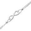Infinity Armband Sterling Silber 925 rhodiniert poliert  19 Produktbild-Vorschau 1