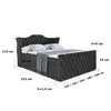 A diagram of a bed with dimensions indicated by text and lines. Produktbild-Vorschau