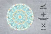 MuchoWow® Mauspad Mousepad Mandala - Quadrat - Muster 40x40 Produktbild-Vorschau 2