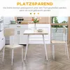 HOMCOM 3-tlg. Tischgruppe Esstischset Esszimmergarniturset Produktbild-Vorschau 4