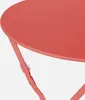 Close-up of a round, terracotta-colored bistro table with a folding mechanism. Anteprima dell’immagine prodotto
