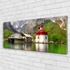 Glasbilder 125x50 Wandbild Druck auf Glas Gebirge Baum Produktbild-Vorschau 2