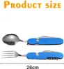 6-in-1-Klappbesteckset aus Edelstahl (2-teilig), Produktbild-Vorschau 4