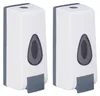 Relaxdays Zeepdispenser voor aan de muur, set van 2, Productafbeelding-voorbeeld 1
