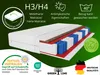 A cutaway view of a mattress showing its internal layers and construction, with various marketing labels and text overlays. Produktbild-Vorschau