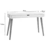 Miliboo - Schreibtisch skandinavisches Design Weiß und Holz Produktbild-Vorschau 7