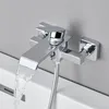 Waterval Badarmatuur - Badkuiparmatuur - Chroom - Mengkraan Productafbeelding-voorbeeld 1