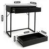 Tavolo consolle stile loft MODENA 1 cassetto 80 cm Nero Anteprima dell’immagine prodotto 3