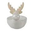 Clayre & Eef Dekoration Schale Rentier 17x12x15 cm Beige Produktbild-Vorschau 2