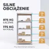 IvoQ Regał magazynowy – 180 x 90 x 40 cm – 5 regulowanych Podgląd zdjęcia produktu 3