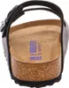 A close-up view of the insole of a black Birkenstock sandal. Anteprima dell’immagine prodotto