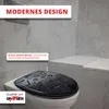 Grafner® WC Sitz mit Absenkautomatik Motiv Black Drops Produktbild-Vorschau 2
