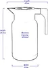 Doskonały kubek termiczny Houseware, plastik/drewno, 1 l, Podgląd zdjęcia produktu 2