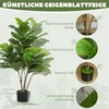 HOMCOM Künstliche Geigen-Feigenbaum 110cm Kunstpflanze, Produktbild-Vorschau 4