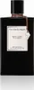 A black perfume bottle with a white label and a brown string attached to a tag. Voir les images du produit