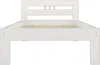 Einzelbett Futonbett 100x200 Kieferbett Massivholz weiß Produktbild-Vorschau 3