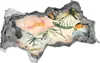 Selbstklebender Loch-3D-Aufkleber 95x73 cm Schmetterlinge Produktbild-Vorschau 1