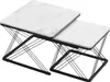 Sweiko Ensemble élégant de 2 tables basses, tables carrées Voir les images du produit 15