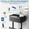 Toilettenpapierhalter Stehend Edelstahl Schwarz Matt mit Produktbild-Vorschau 4