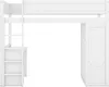 Letto a soppalco Sweiko 90x200cm, versatile letto per Anteprima dell’immagine prodotto 12
