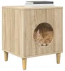 vidaXL Katzenhaus Sonoma 42,5 x 40 x 53 cm Holzwerkstoff Produktbild-Vorschau 3