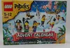 The image shows the front of a LEGO Pirates Advent Calendar box, featuring pirate-themed illustrations and characters. Produktbild-Vorschau