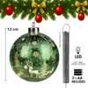 formano LED Weihnachtskugel Frosty Grün zum Hängen 12 cm Produktbild-Vorschau 2