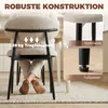 HOMCOM Esszimmerstühle 2er Set Küchenstuhl mit Leinenoptik, Produktbild-Vorschau 6
