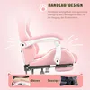Gaming Stuhl mit Lendenwirbelstütze und Fußstütze 150kg, Produktbild-Vorschau 9