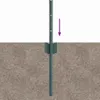 vidaXL Plotový sloupek 11 ks zelený 120 cm ocelový Náhled obrázku produktu 6