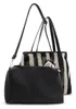 L.CREDI Rima Shopper Black / White schwarz Produktbild-Vorschau 2