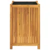 vidaXL Sadzarka z wkładką 50x50x75 cm z litego drewna Podgląd zdjęcia produktu 4