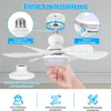 Deckenventilator mit Beleuchtung und Fernbedienung, Leise Produktbild-Vorschau 6