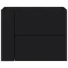 vidaXL Nástenný nočný stolík čierny 45x30x35 cm Náhľad obrázku produktu 4