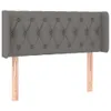 The Living Store Kopfteil mit Ohren Dunkelgrau 93x16x78/88 Produktbild-Vorschau 2