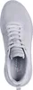 A top-down view of a gray Skechers women's athletic shoe. Voir les images du produit