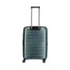 A teal colored Travelite AIR BASE Trolley M suitcase is shown from the back against a white background. Produktbild-Vorschau