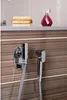 WC ruční sprcha kulatá s držákem, chrom Náhled obrázku produktu 4