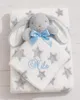 BotoBaby® Babydecke mit Namen + Schmusetuch Häschen – Weiß Produktbild-Vorschau 2
