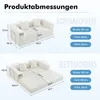 PixelPilot Schlafsofa 2-Sitzer aus Cord, ausklappbar, Produktbild-Vorschau 6