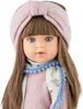 Puppe Ronja 40 cm mit langen braunen Haaren und Vinylkörper für Kinder Spielzeug-Puppe Spielpuppe Spielwaren Geschenkidee Geburtstag Weihnachten Produktbild-Vorschau